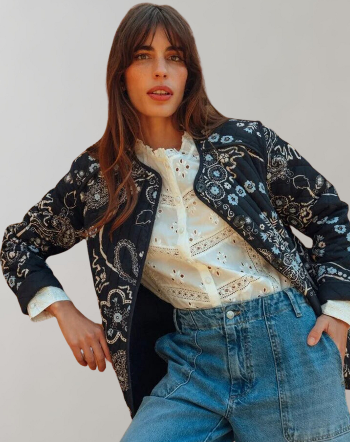 EP | Veste souple imprimée décontractée