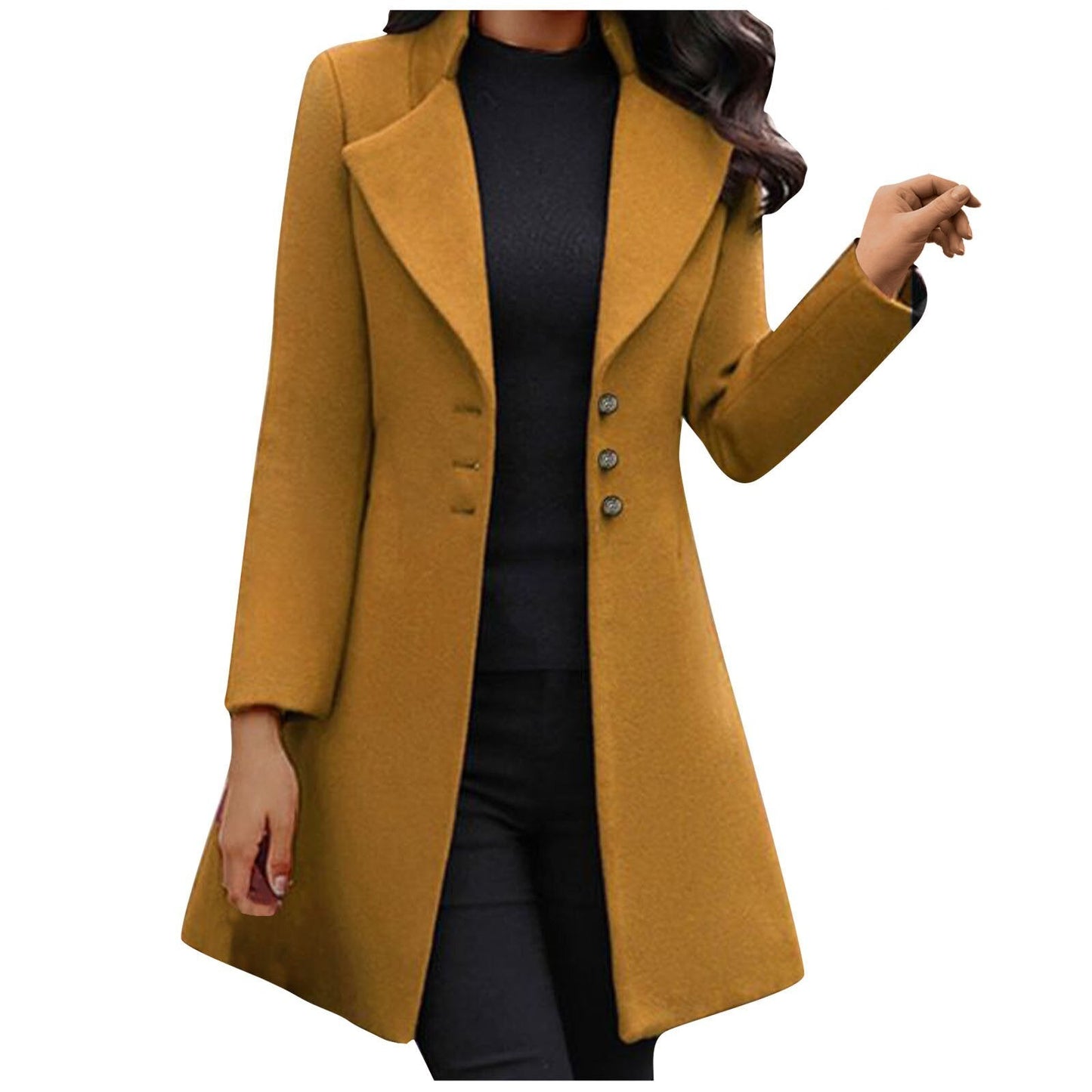 JO | Manteau en laine italien à manches longues