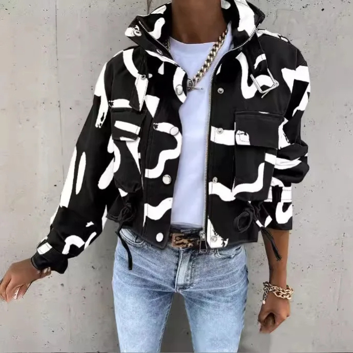 EP | Veste moderne à cordon de serrage pour femmes