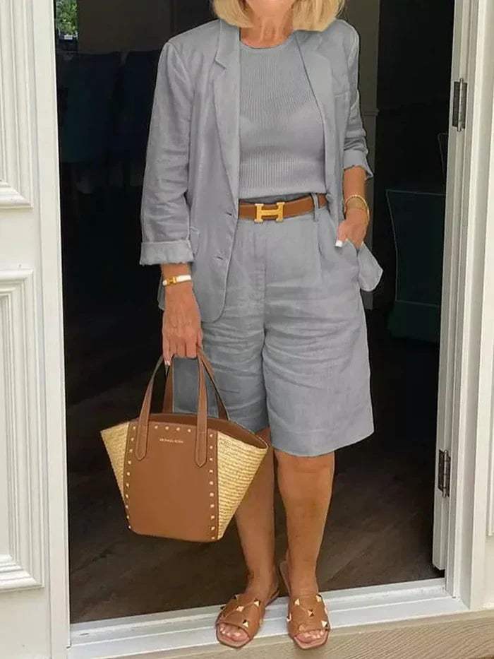 EP | Blazer élégant et short - Stylé - Idéal pour les jours chauds