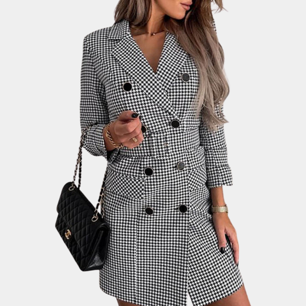 EP | Robe blazer élégante avec ceinture pour femmes