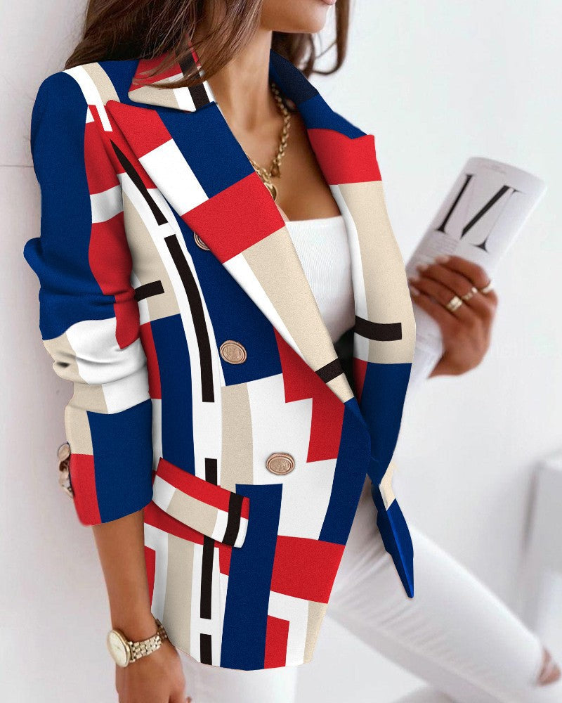 EP | SnakeBlazer I Blazer imprimé serpent pour femme