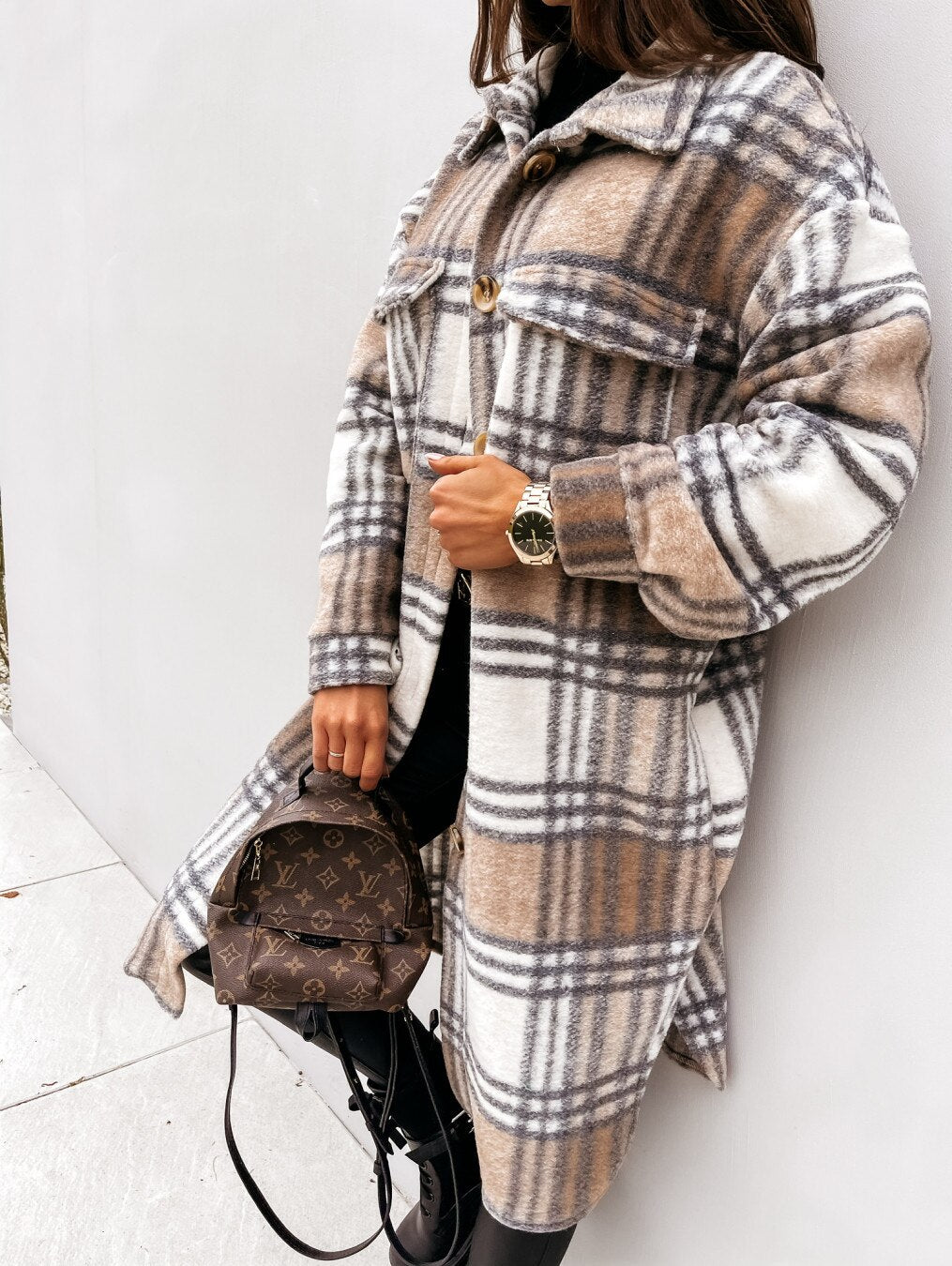 EP | Long Plaid Jacket™ : pour femmes
