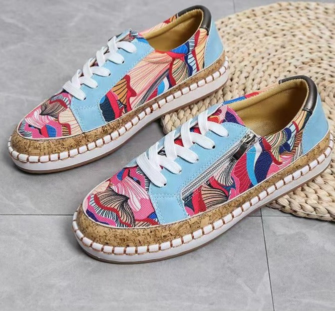 EP | Chaussures de sport simples avec fleurs