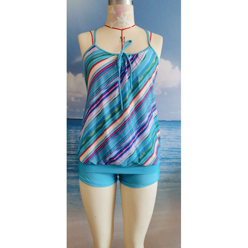 Swimwear One Piece Monokini Briefs Swimsuit Tummy Control High Waist Slim Backless Vacation Beach Wear Graphic Geometic Round Neck Sleeveless Bathing Suits