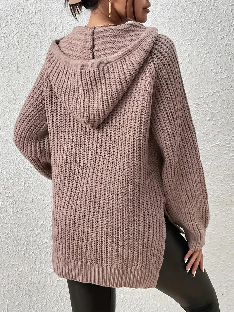 EP | MW - Sweat à capuche en tricot décontracté