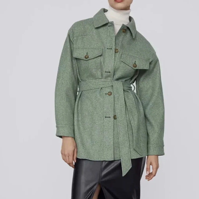 EP | Veste chemise femme avec ceinture