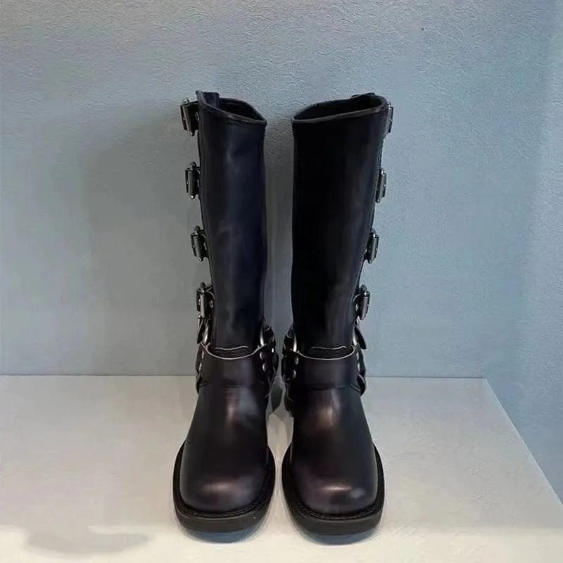 Bottes en cuir vintage