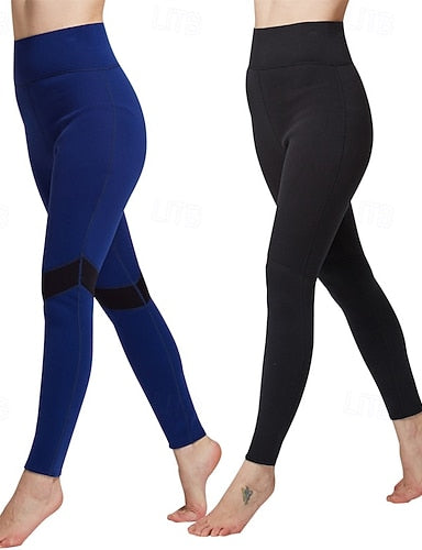 2mm Neoprene Dive Pants Wetsuit Pants Swim Pants Stretchy Long Sleeve Surfing Snorkeling Scuba Color Winter