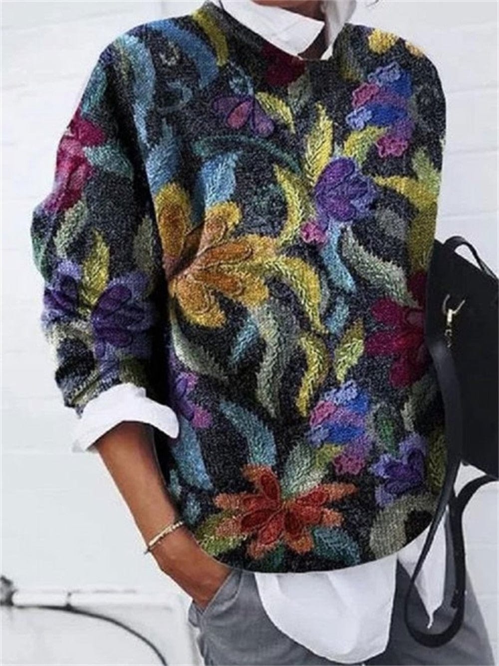 JO | Pull élégant imprimé
