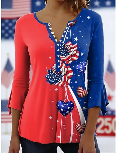 Independence Day American Anniversary Patriotic Swimwear Tankini Skirt Swimsuit Vacation Graphic Flag Halter Neck Sleeveless Bathing Suits