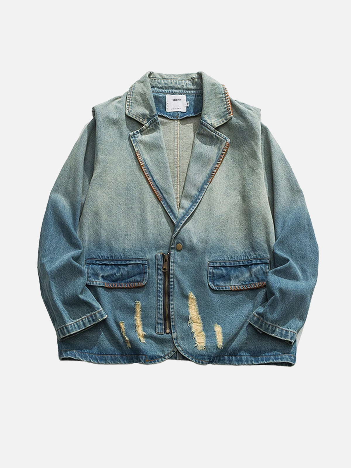 EP | Veste en jean vintage à franges