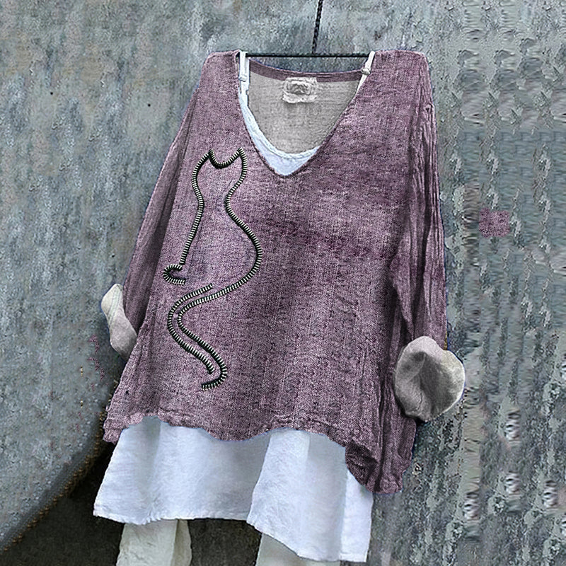 Chemise au style vintage intemporel