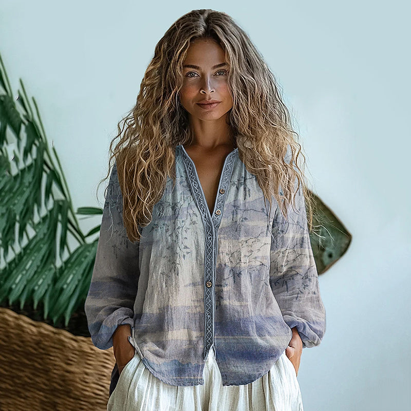 Chemise au style vintage intemporel