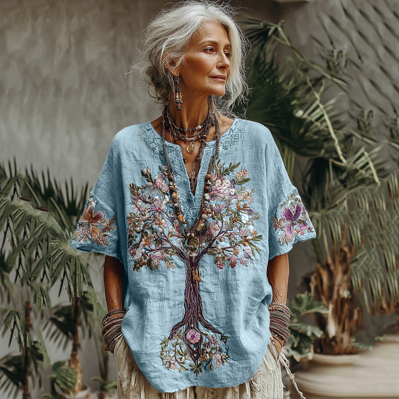 Chemise au style vintage intemporel