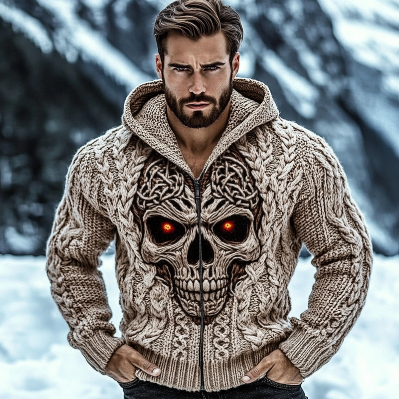 Pull au design réfléchi