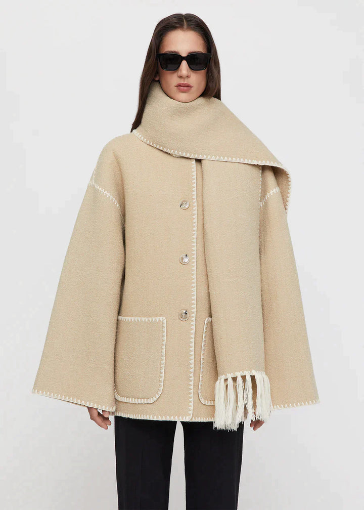 EP | Veste de luxe avec écharpe