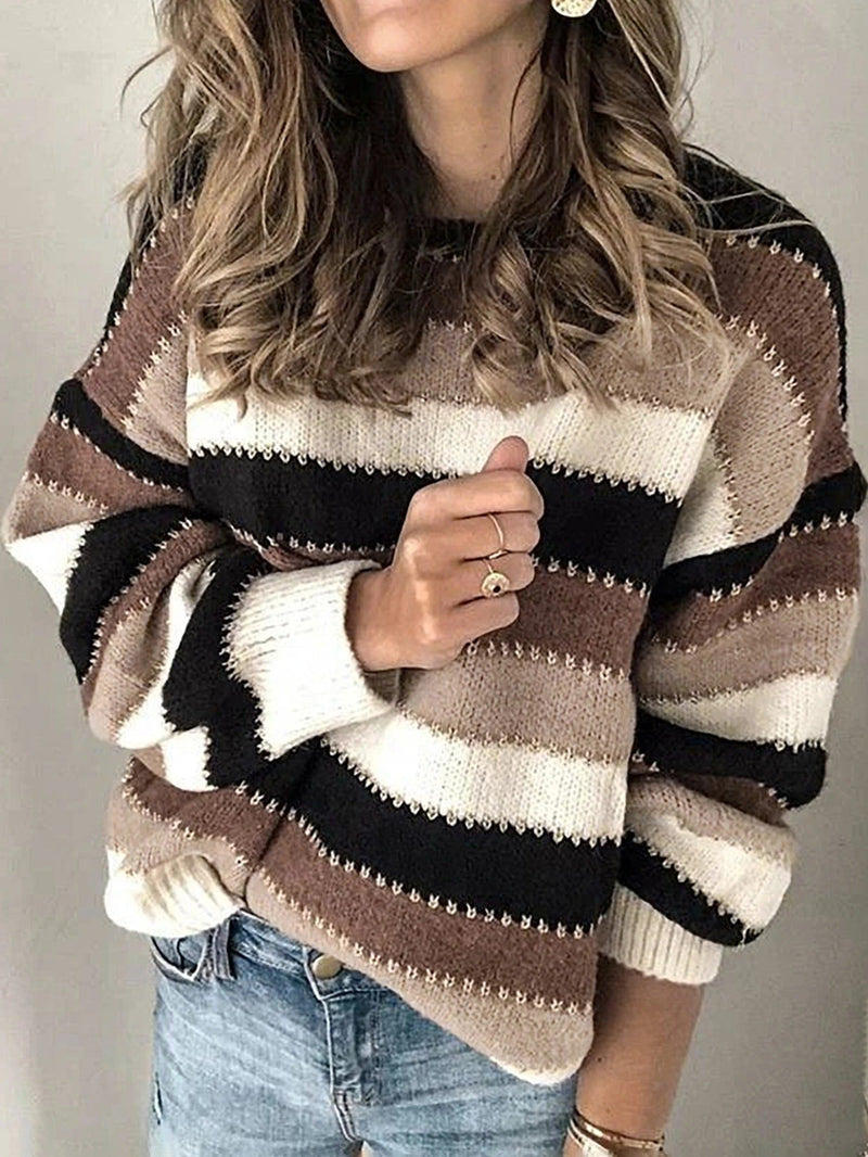 EP | Pull-over en tricot rayé