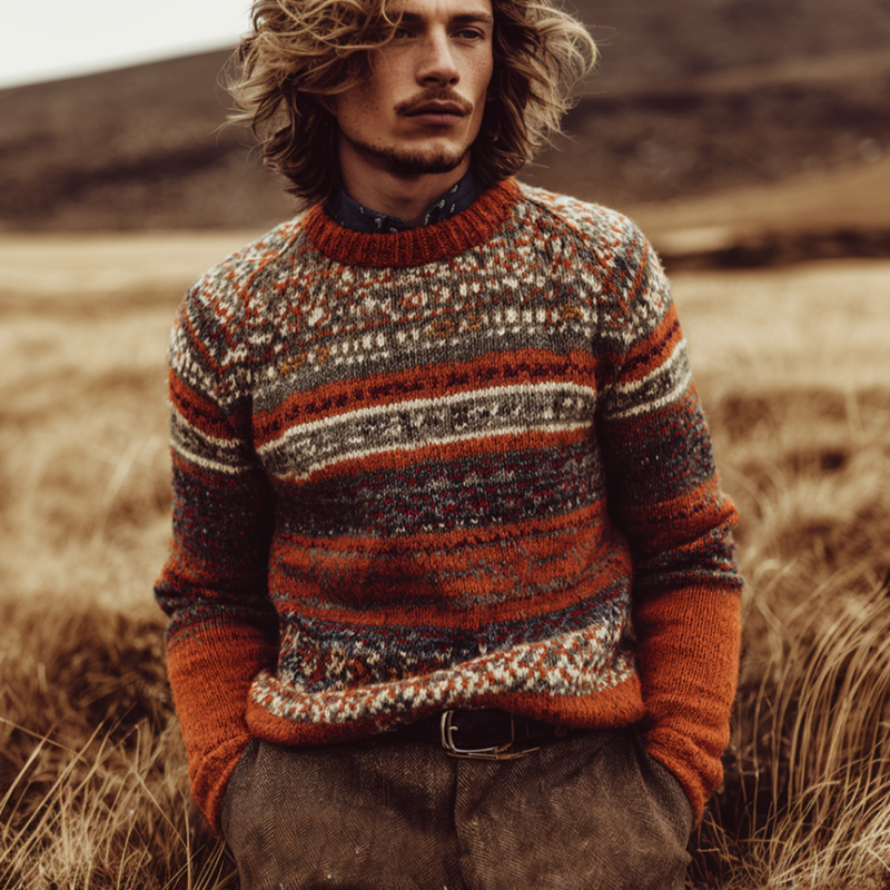 Pull au design réfléchi
