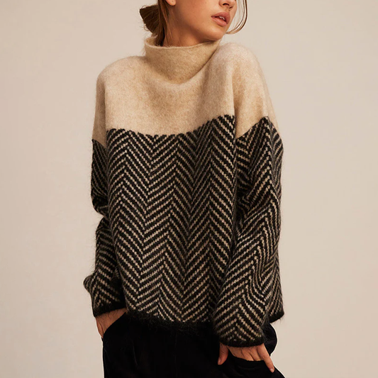 Eva | Trendy High Neck Sweater