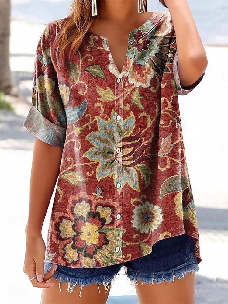 Chemise au style vintage intemporel