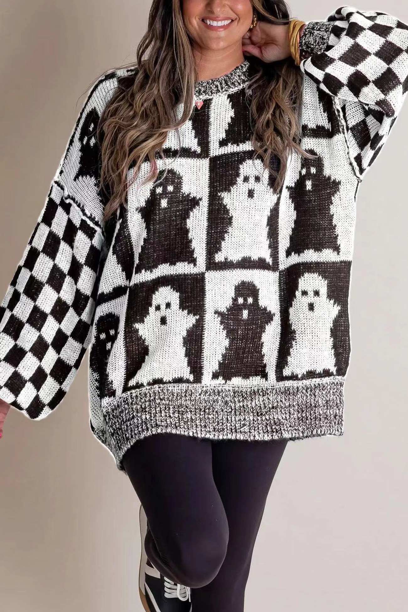 Pull au design réfléchi