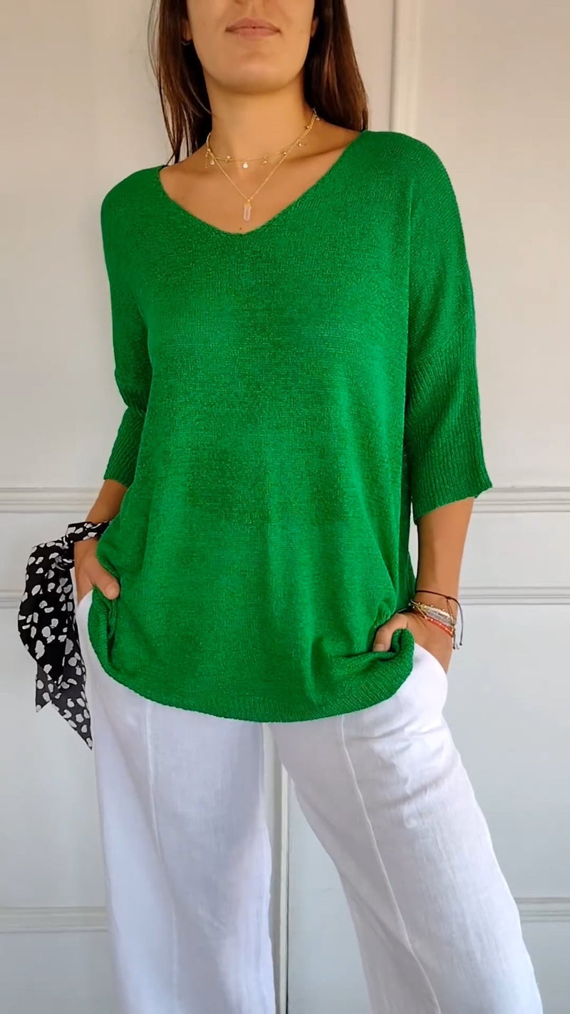 Pull au design réfléchi