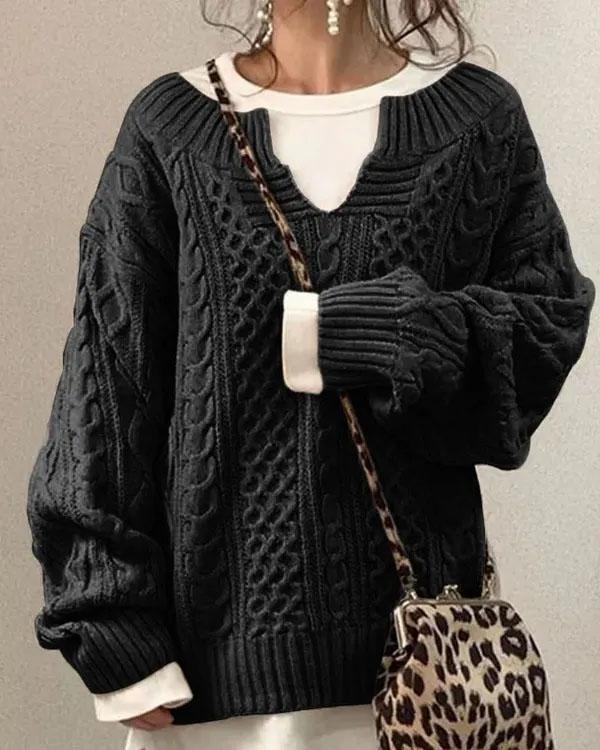 Pull au design réfléchi