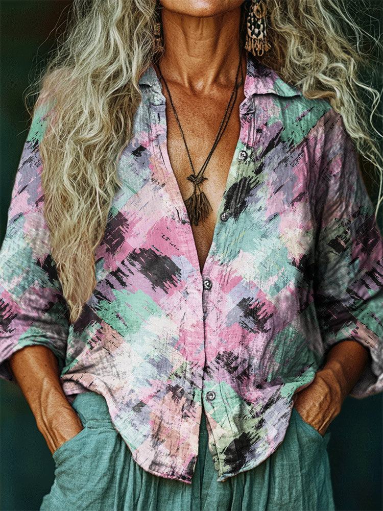 Chemise au style vintage intemporel