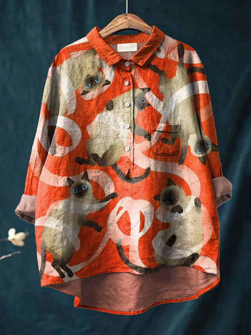 Chemise au style vintage intemporel