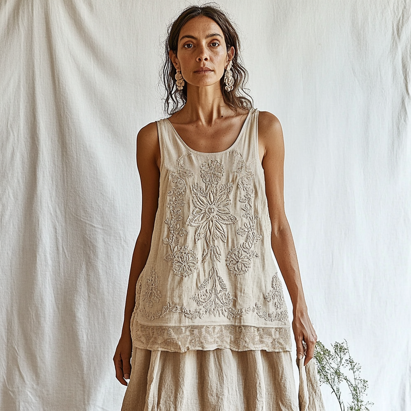 Haut au style vintage intemporel