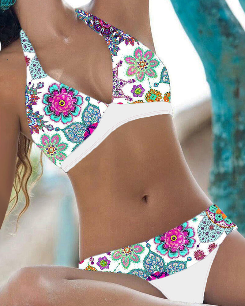 SL | Ensemble bikini imprimé fleuri