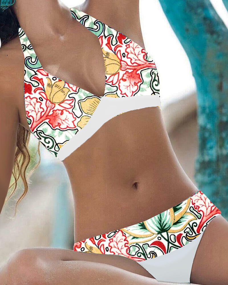 SL | Ensemble bikini imprimé fleuri