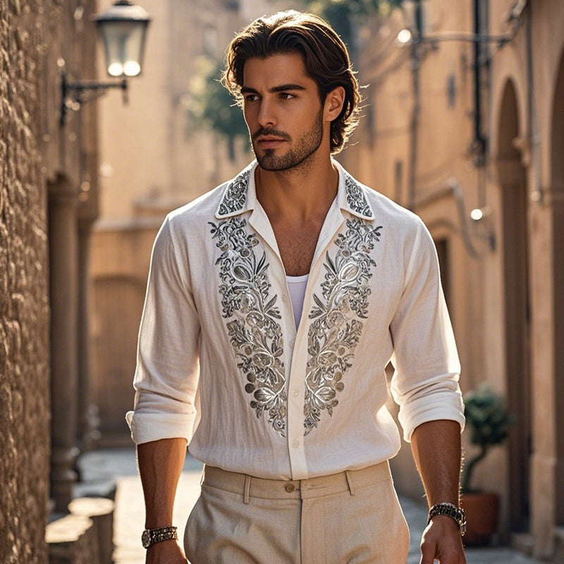 Chemise au style vintage intemporel