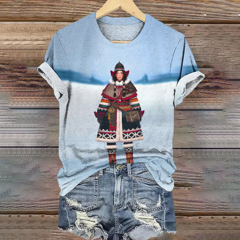 T-Shirt au design réfléchi