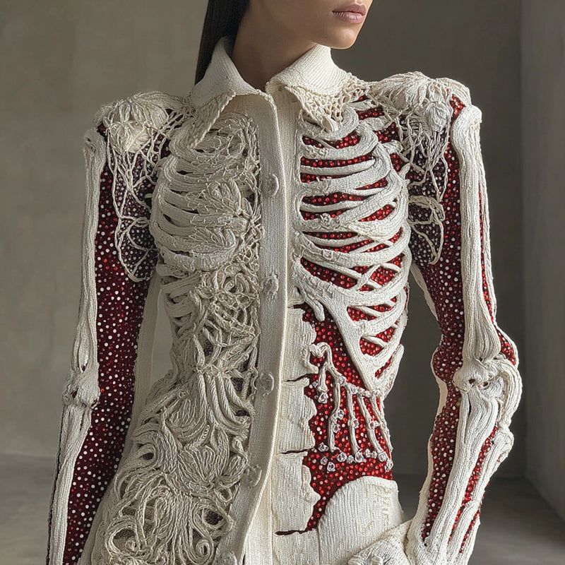Cardigan au design réfléchi