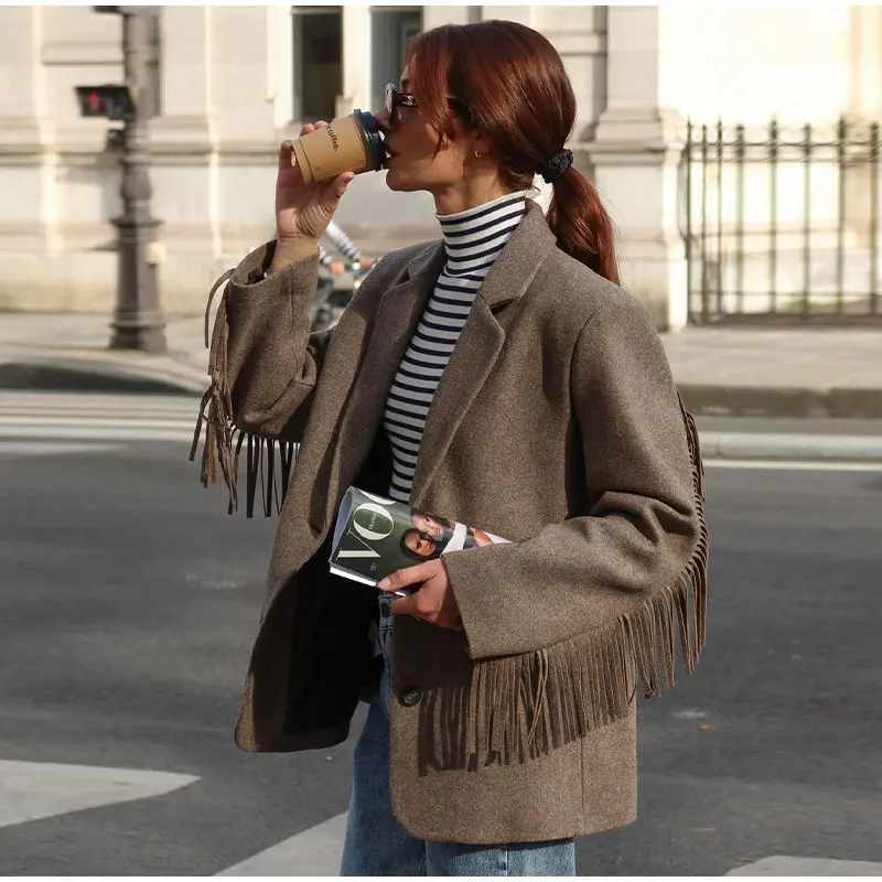 EP | Blazer à col revers pour femmes