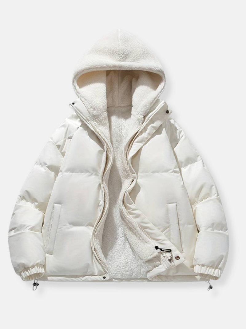 EP | manteau d'hiver en fourrure avec fermeture éclair