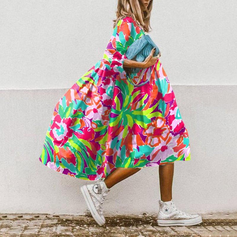 SL | Robe midi florale