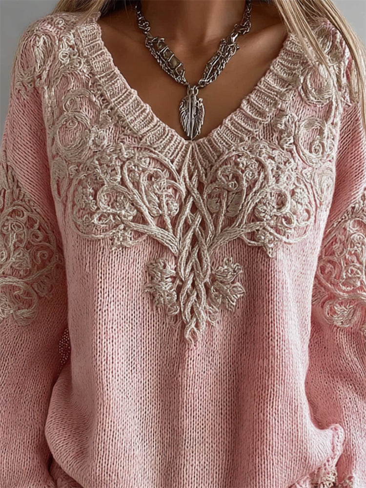 Pull au design réfléchi