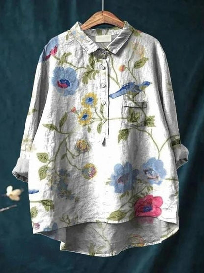 SL | Blouse à fleurs élégante et polyvalente