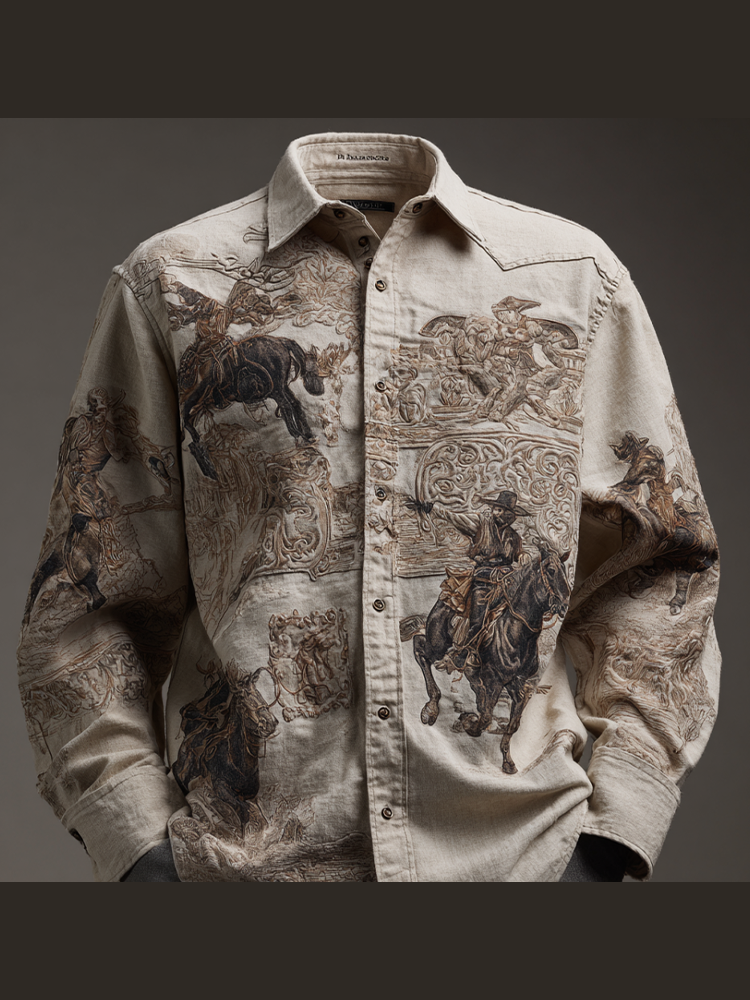 Chemise au style vintage intemporel