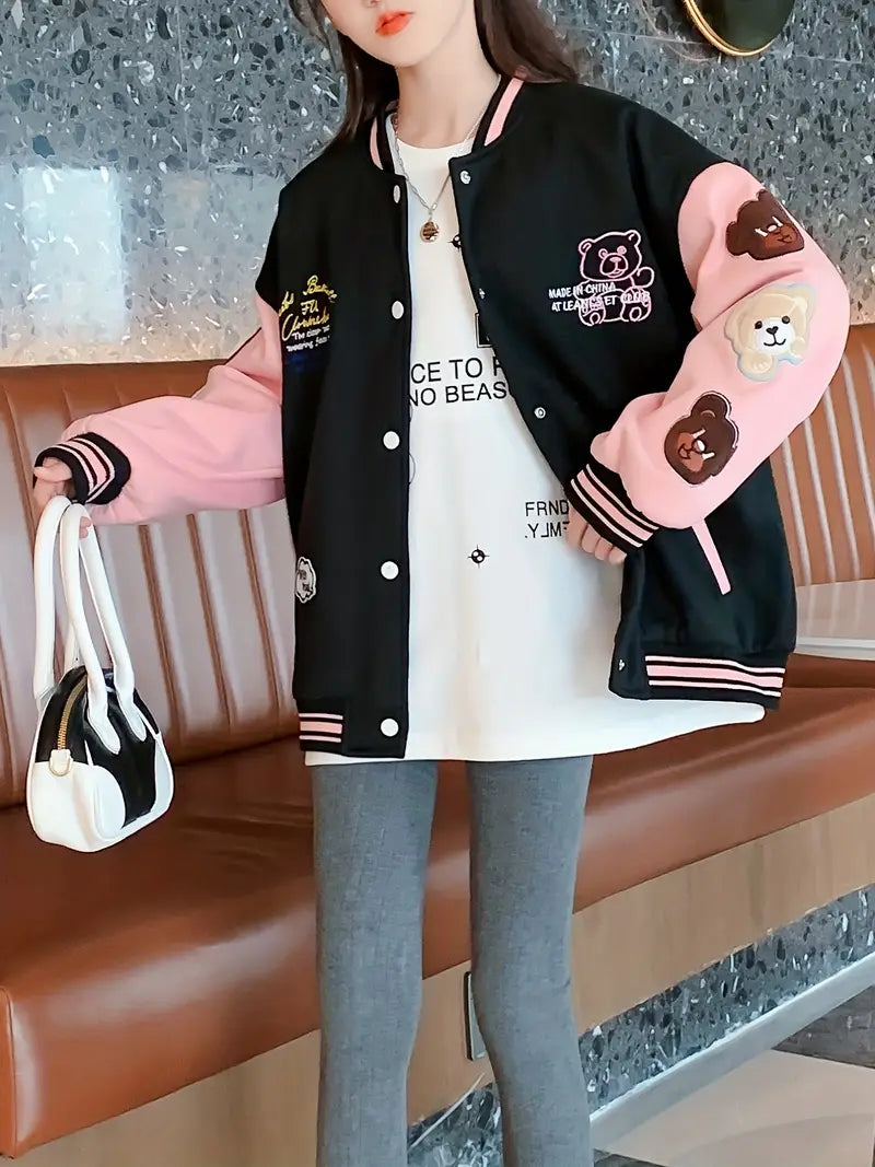EP | Veste collège avec imprimé ours douillet