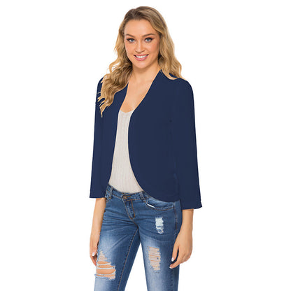 EP | blazer décontracté à manches longues, ouvert sur le devant