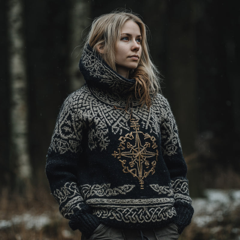 Pull au design réfléchi