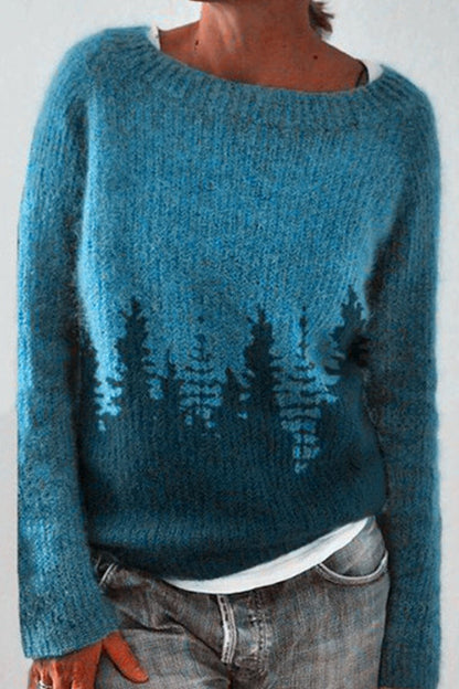 Pull en coton à motifs vintage