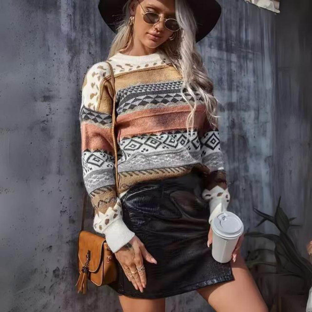 Pull au design réfléchi