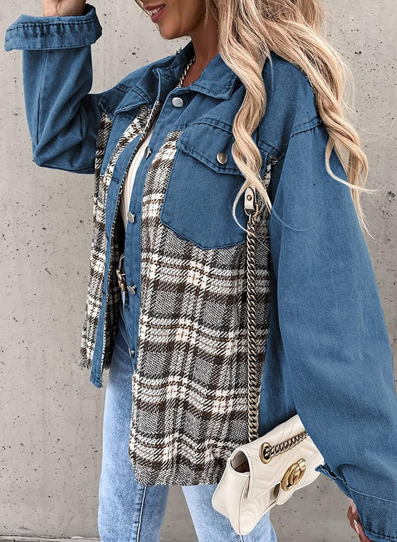 EP | Veste en flanelle vintage pour femmes