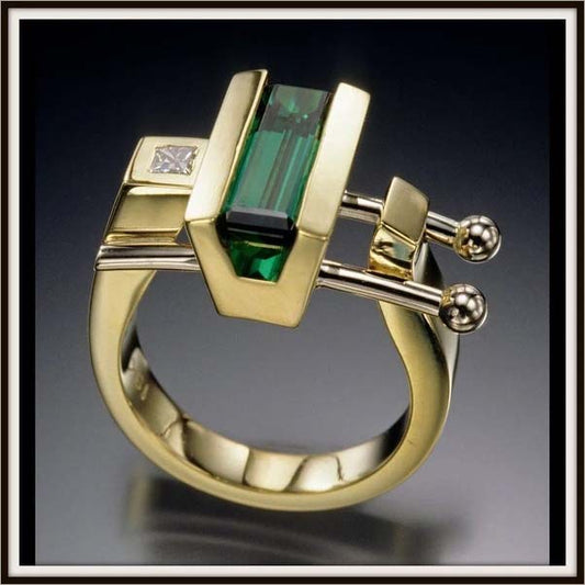 Or Bague artisanal délicat