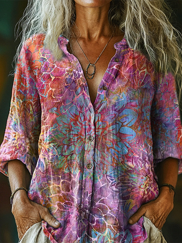 Chemise au style vintage intemporel